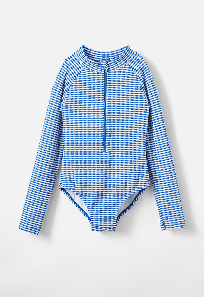 Cotton On - Lydia one piece - victoria blue/gingham