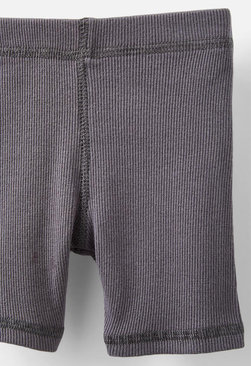 Cotton On - Rain rib bike shorties - washed rabbit grey