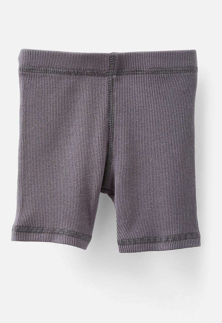 Cotton On - Rain rib bike shorties - washed rabbit grey