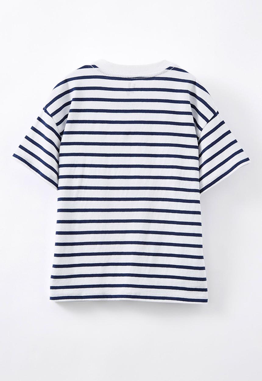 Cotton On - Livvy lux short sleeve tee - white in the navy stripe/heart