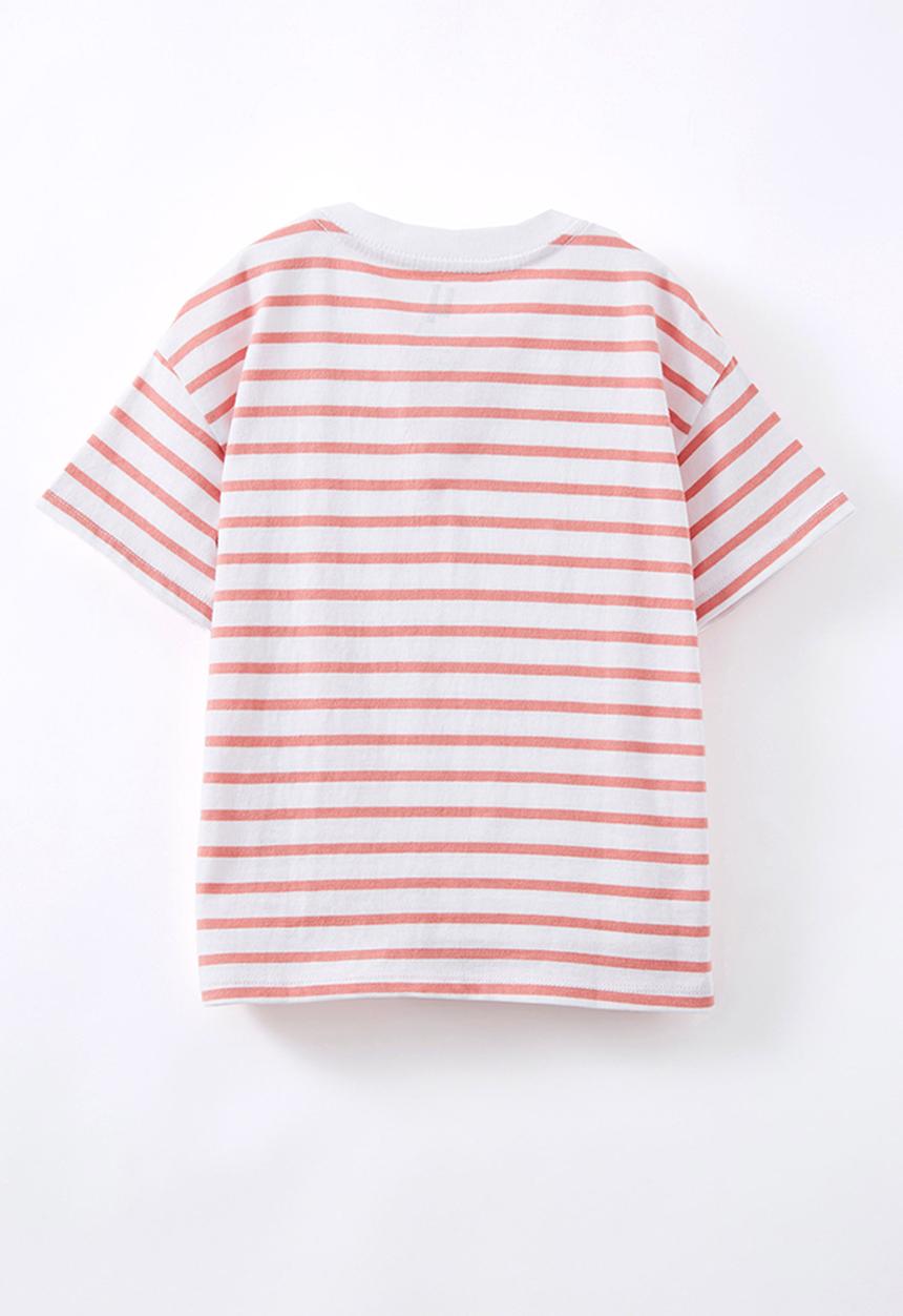 Cotton On - Livvy lux short sleeve tee - white clay pigeon stripe/flower