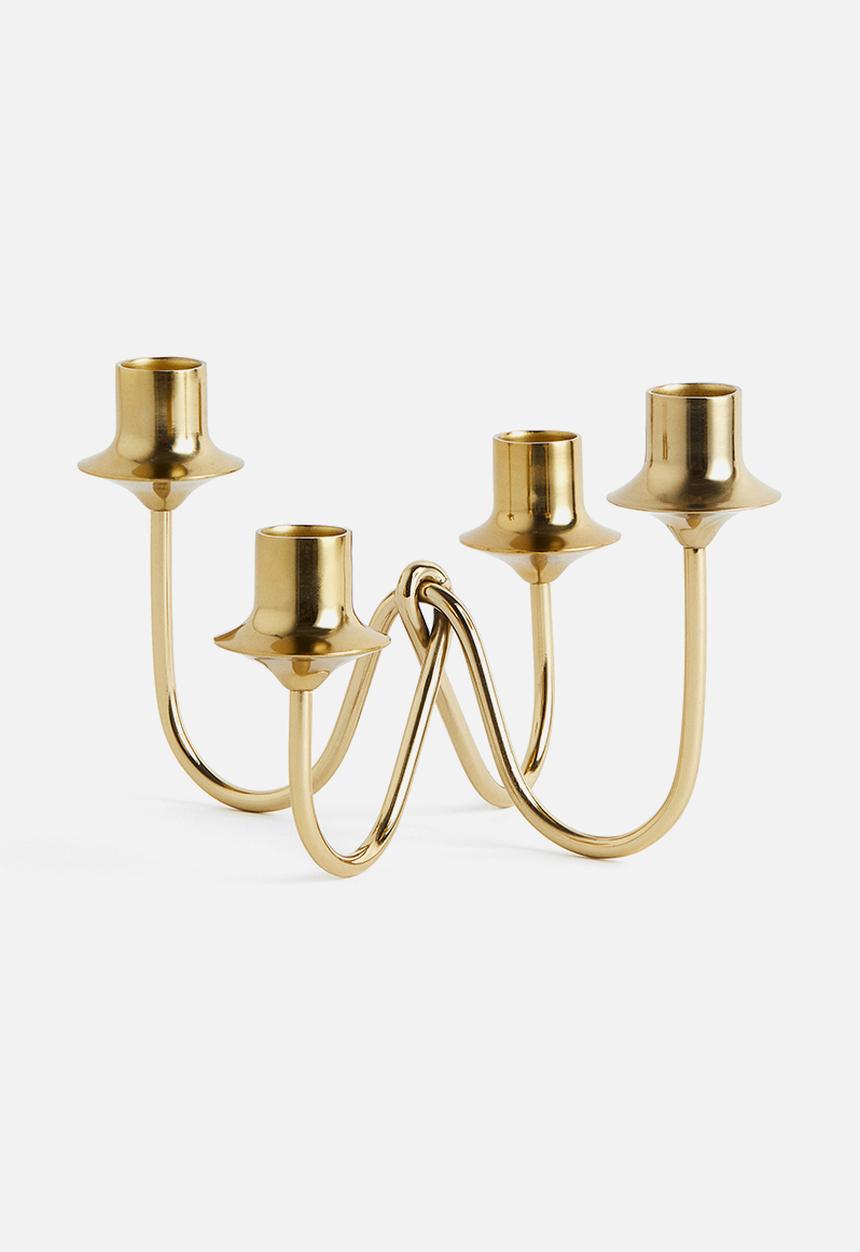 H&M - Metal candelabra - gold