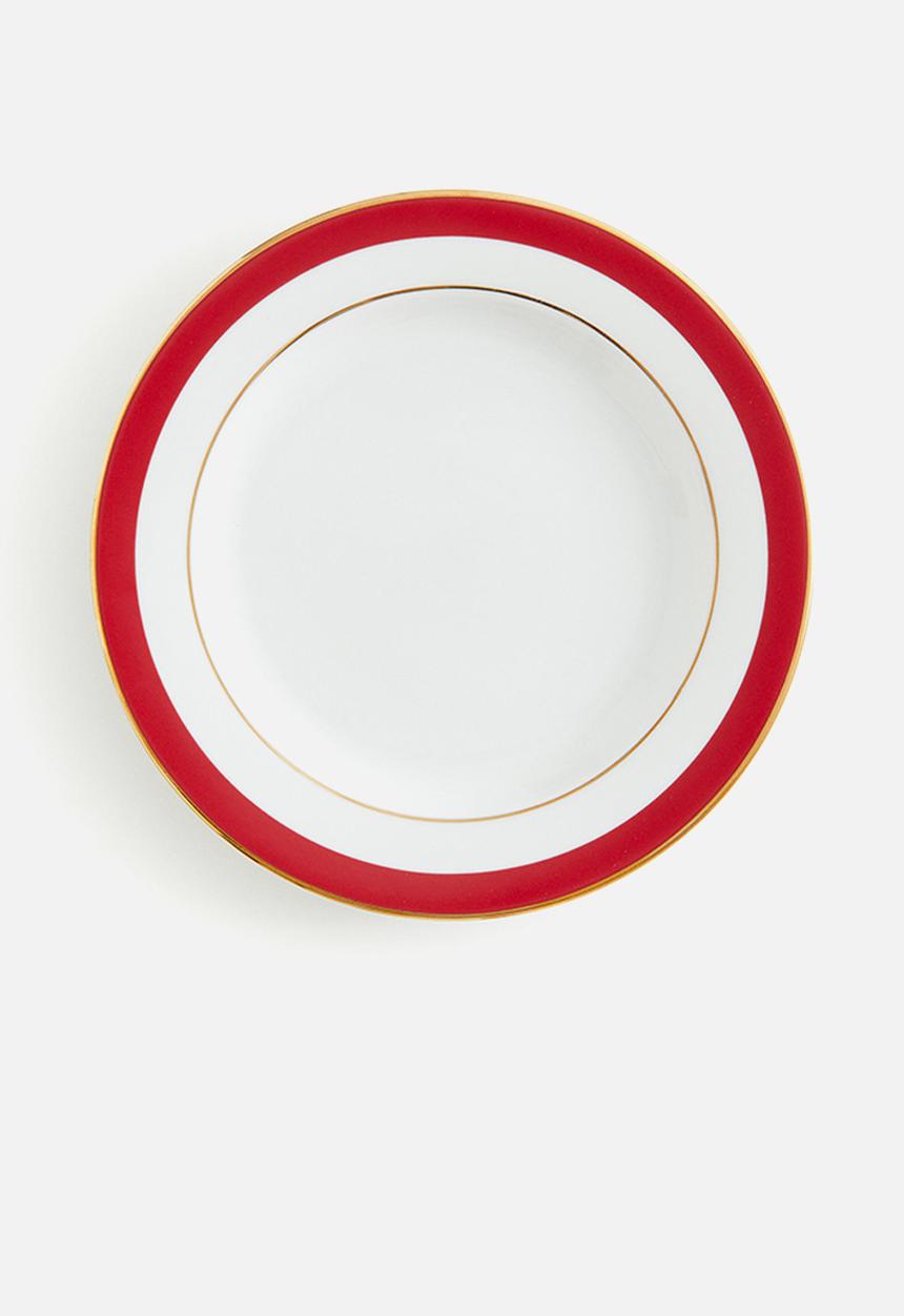 H&M - Small porcelain plate - white