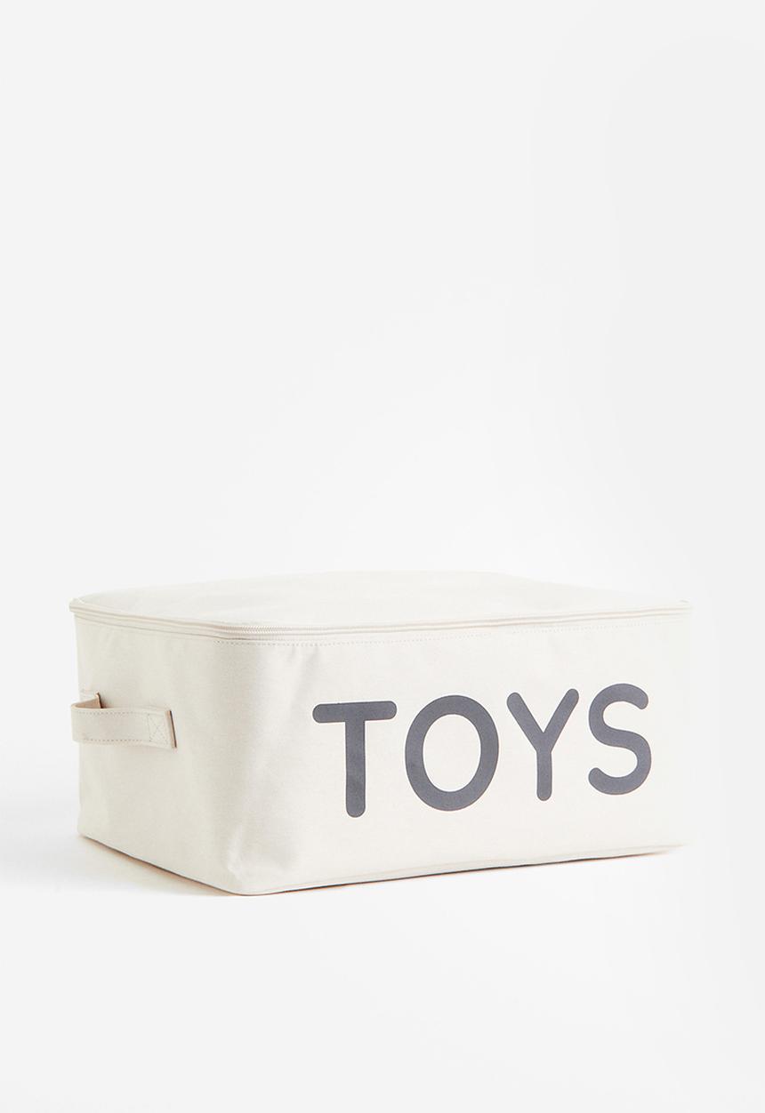 H&M - Lidded toy storage basket - beige