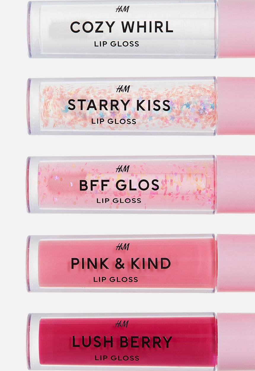 H&M - 5-Pack lip glosses - light pink