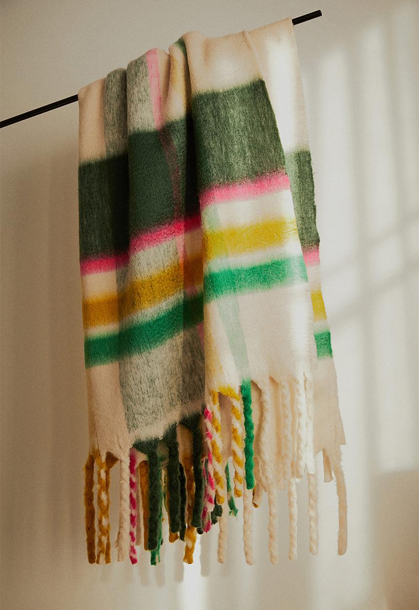H&M - Patterned blanket - green multi