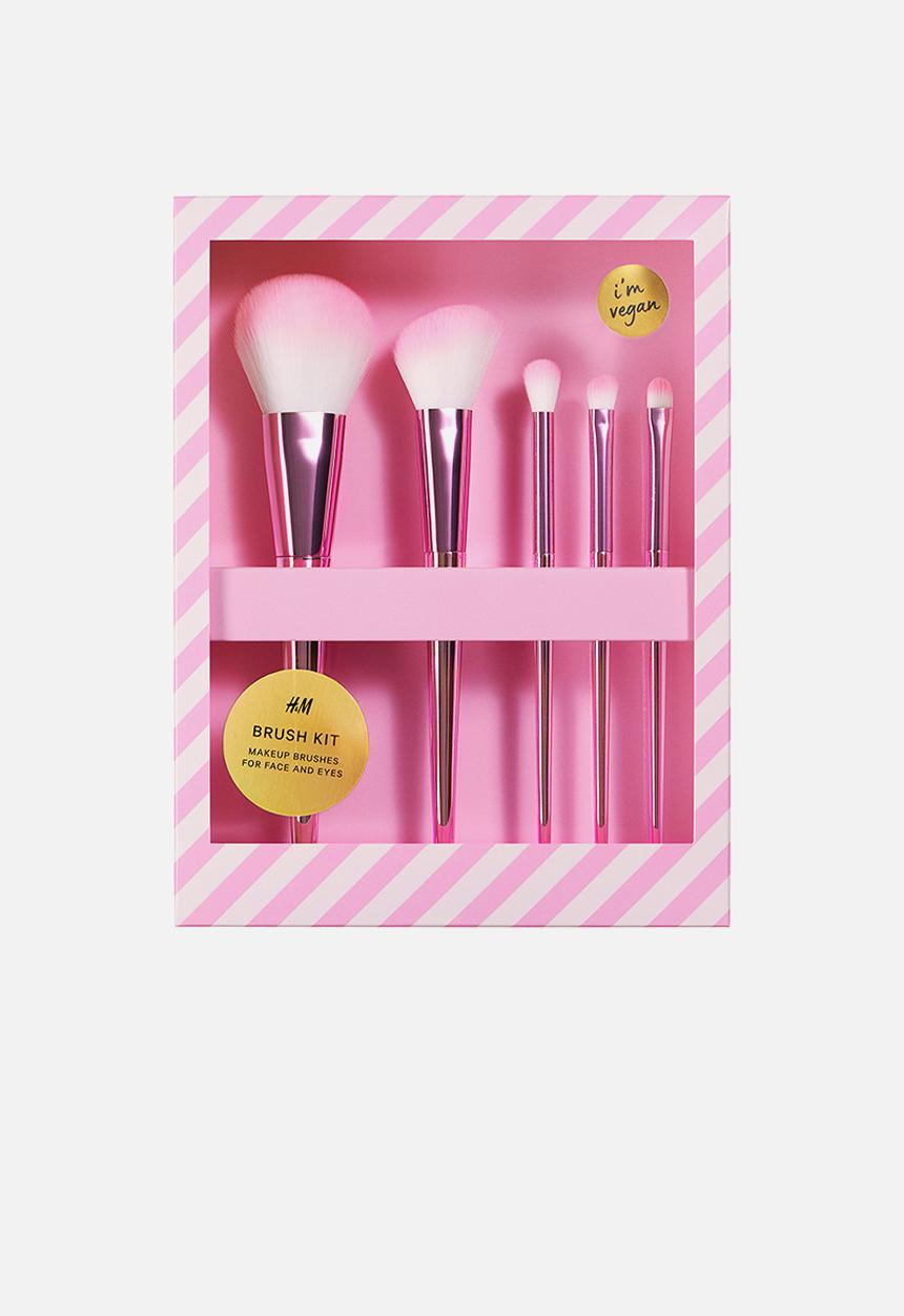 H&M - 5-Pack make-up brushes - light pink