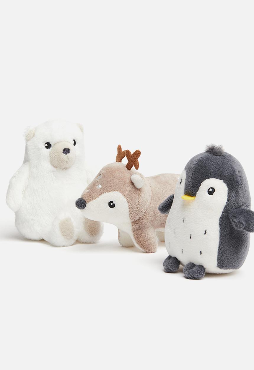 H&M - 3-Pack soft toys - white