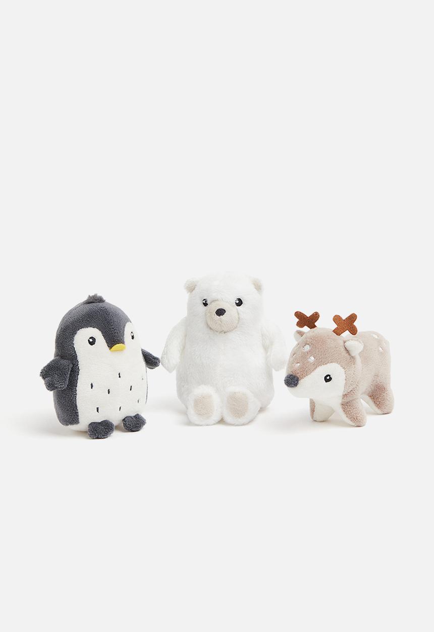 H&M - 3-Pack soft toys - white