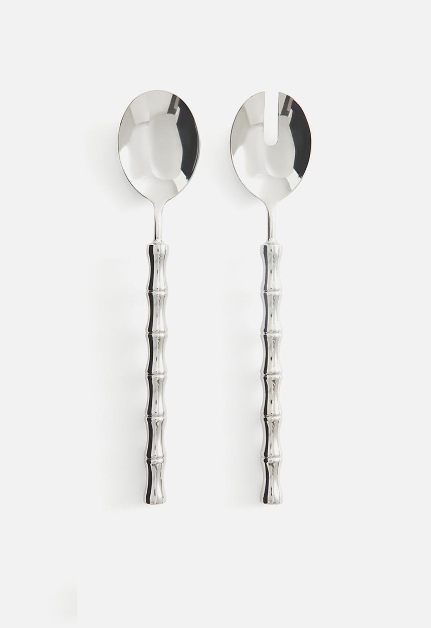 H&M - Metal salad servers - silver multi