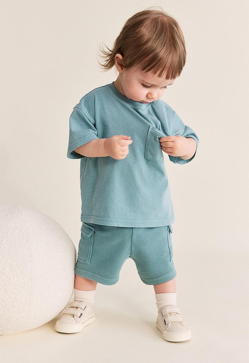 H&M - Washed-look T-shirt - turquoise