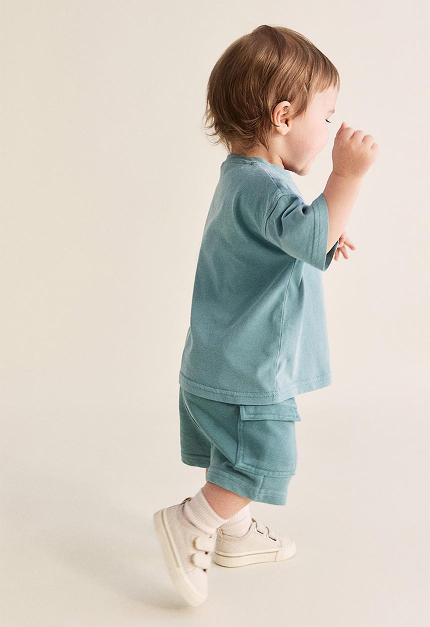 H&M - Washed-look T-shirt - turquoise