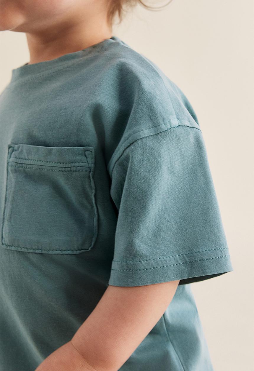 H&M - Washed-look T-shirt - turquoise