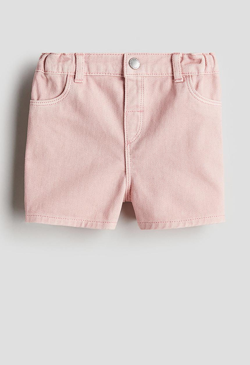 H&M - Denim shorts - light pink 