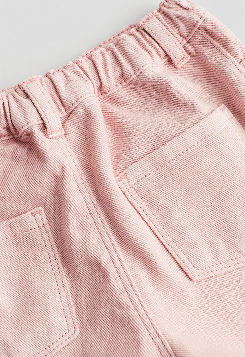 H&M - Denim shorts - light pink 