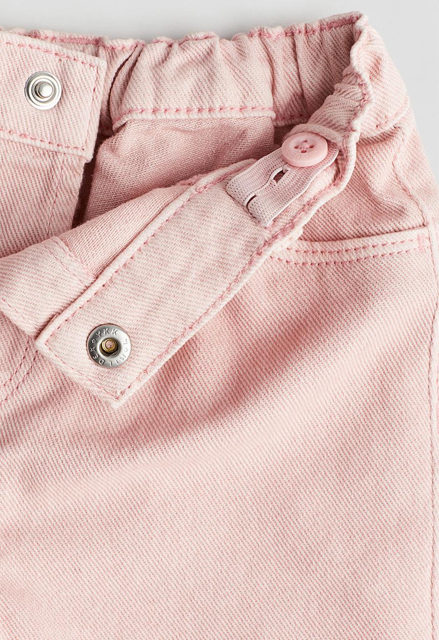H&M - Denim shorts - light pink 