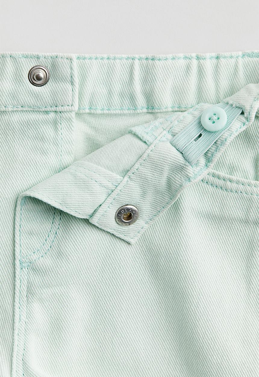 H&M - Denim shorts - light mint green
