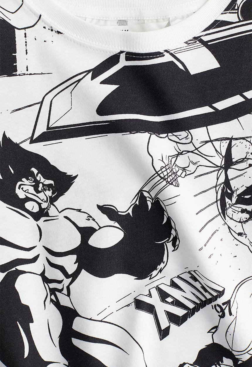 H&M - Printed t-shirt - white & x-men