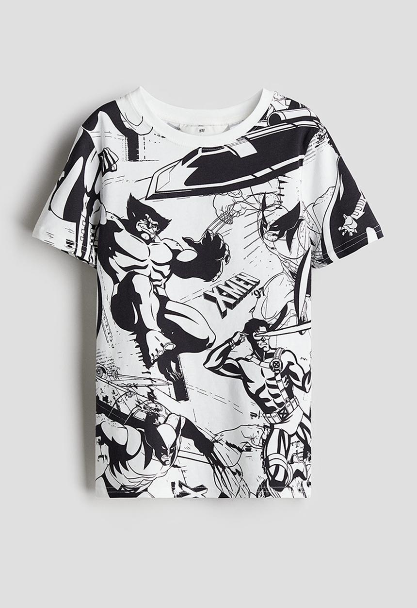 H&M - Printed t-shirt - white & x-men
