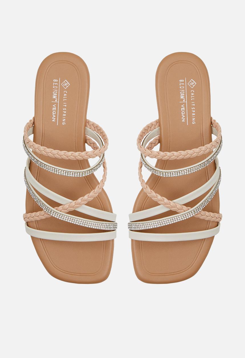 Call It Spring - Shaynah Slide - White/Bone