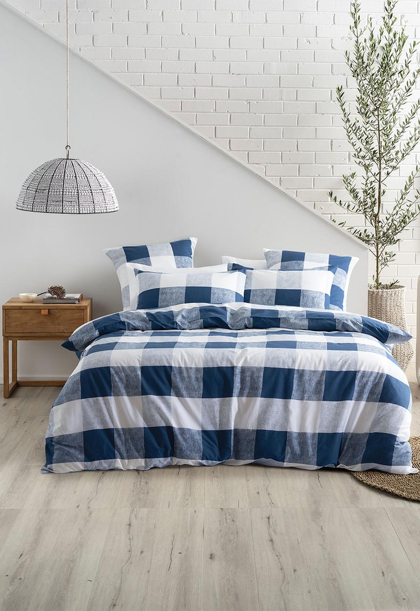 Linen House - Alec Duvet Cover Set - Ink