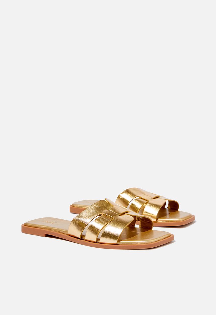 Cotton On - Sierra Woven Slide - Gold