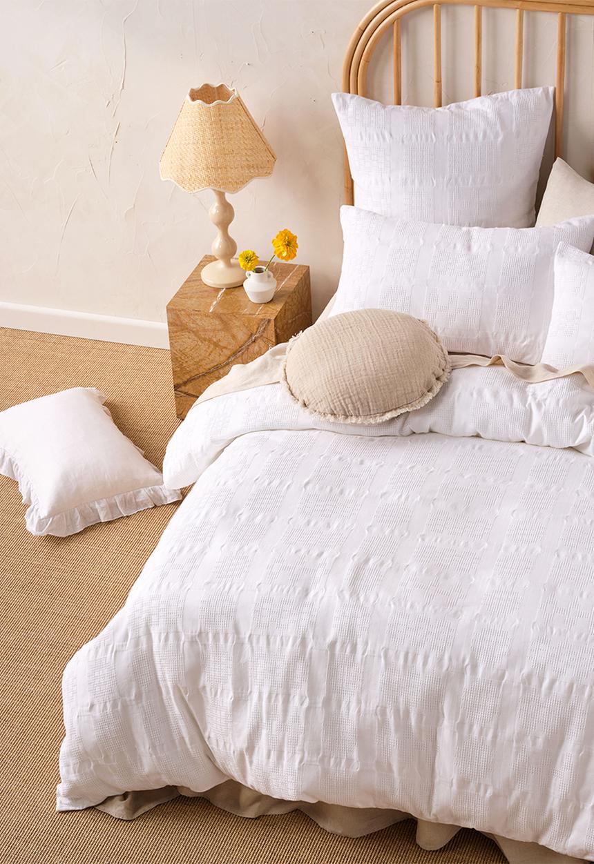 Linen House - Seren Duvet Cover Set - White