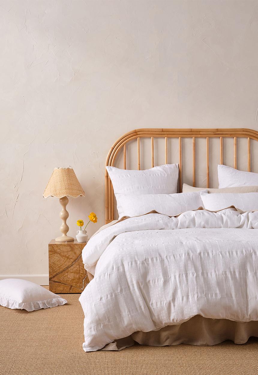 Linen House - Seren Duvet Cover Set - White