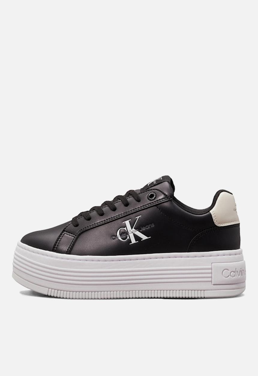 Calvin Klein - Bold platf low lace lth ml mtl