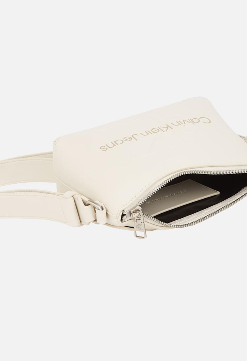 Calvin Klein - Scuplted camera pouch bag-eggshell