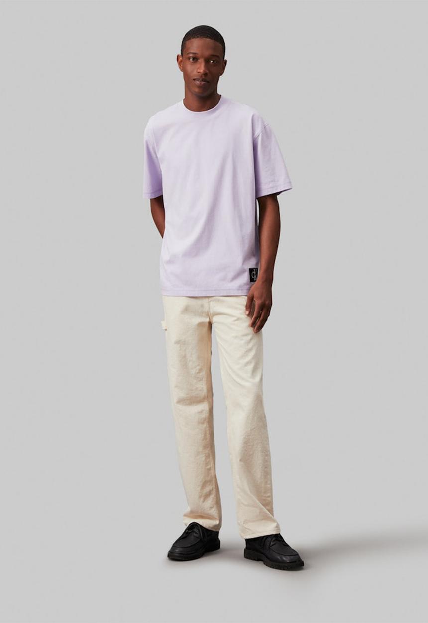 Calvin Klein - Badge relaxed tee - Pastel Lilac
