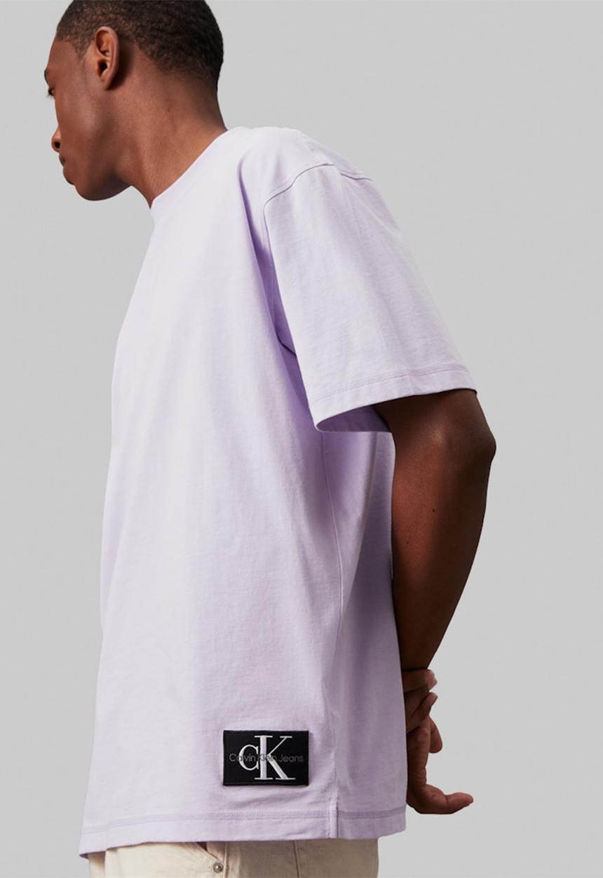 Calvin Klein - Badge relaxed tee - Pastel Lilac