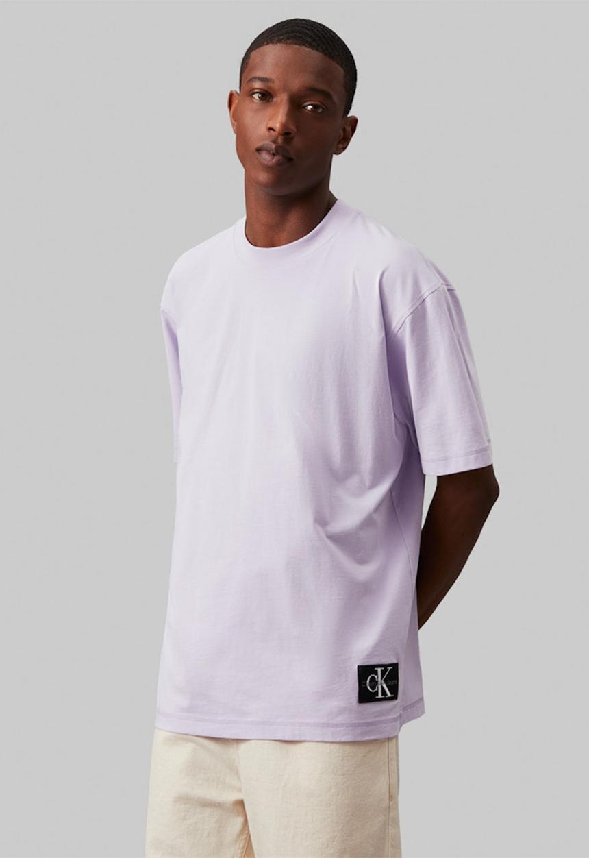 Calvin Klein - Badge relaxed tee - Pastel Lilac