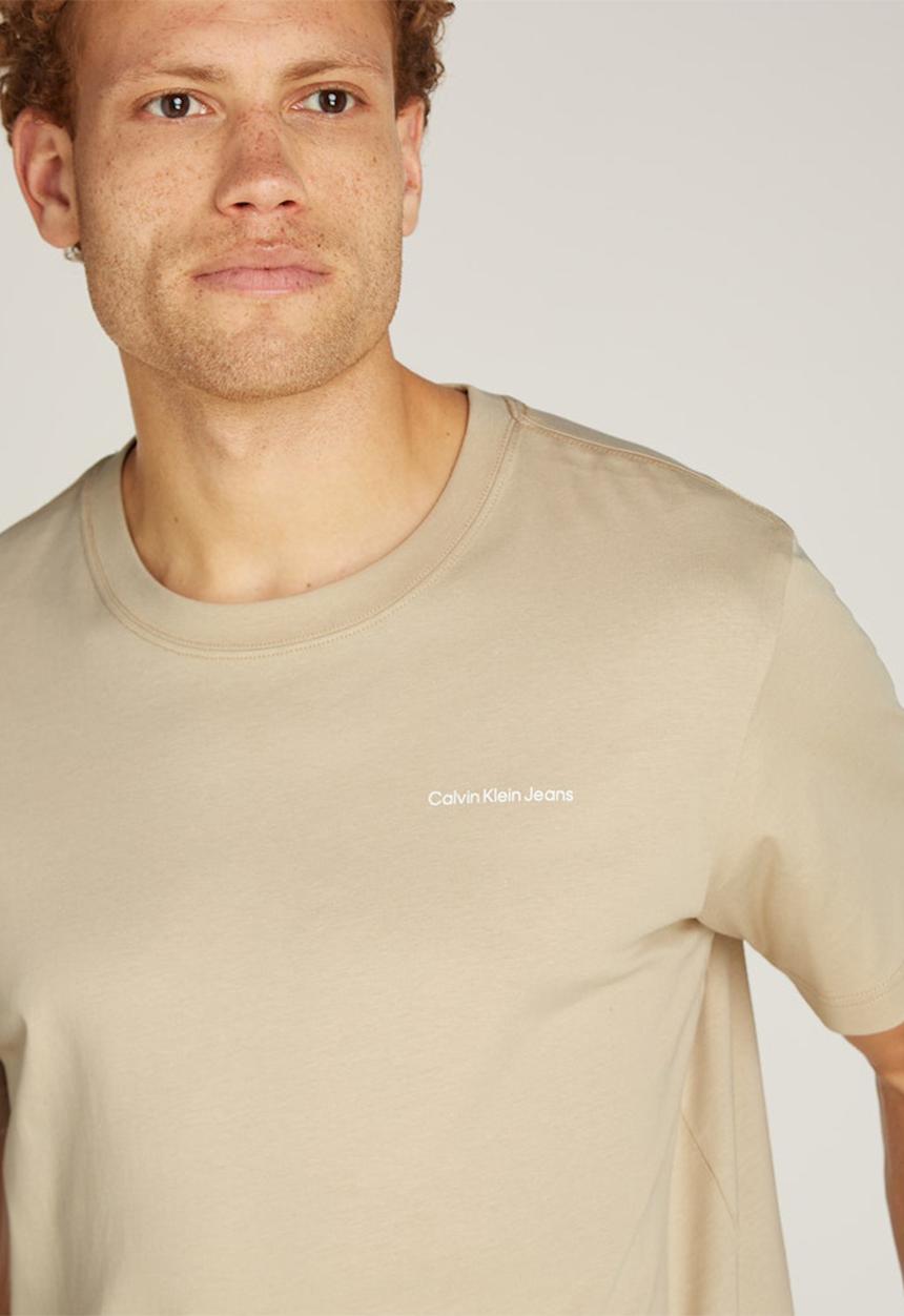 Calvin Klein - Ck multibox tee - Pale Khaki