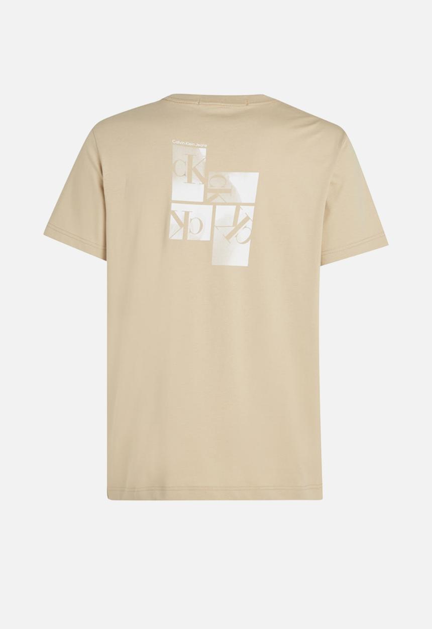 Calvin Klein - Ck multibox tee - Pale Khaki