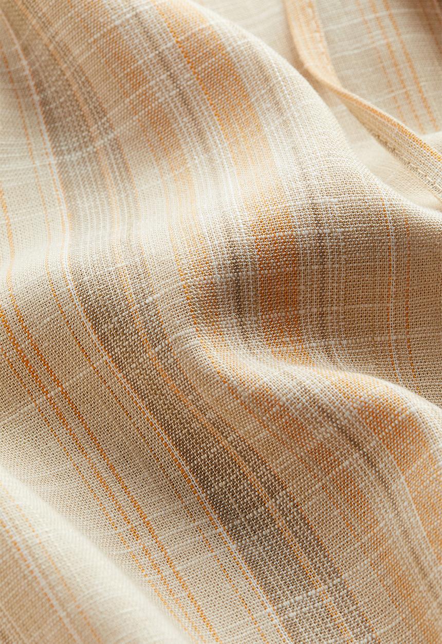 H&M - Linen-blend pull-on trousers - beige striped