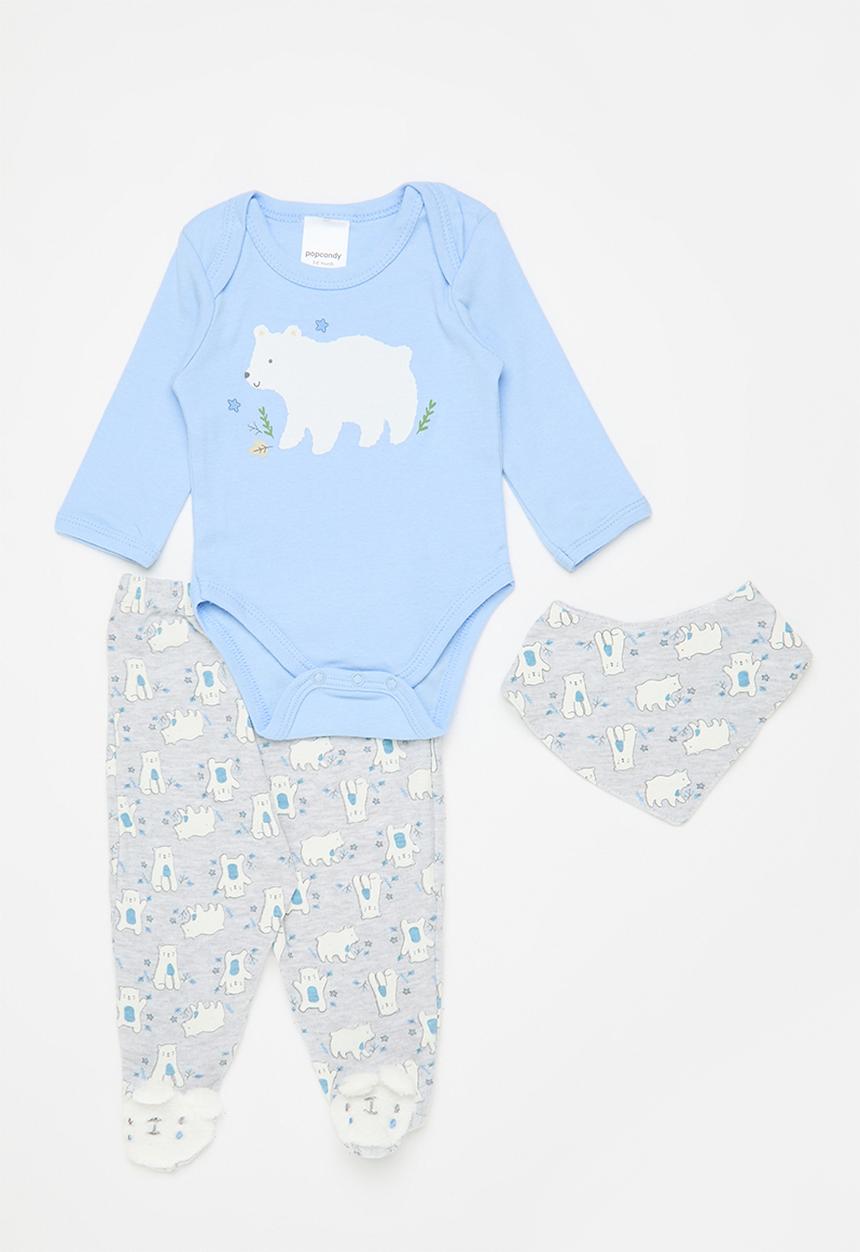 Pop Candy - 3 Piece bodyvest bib & legging set - multi