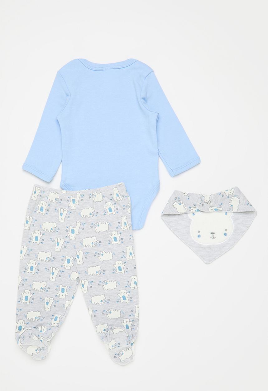 Pop Candy - 3 Piece bodyvest bib & legging set - multi
