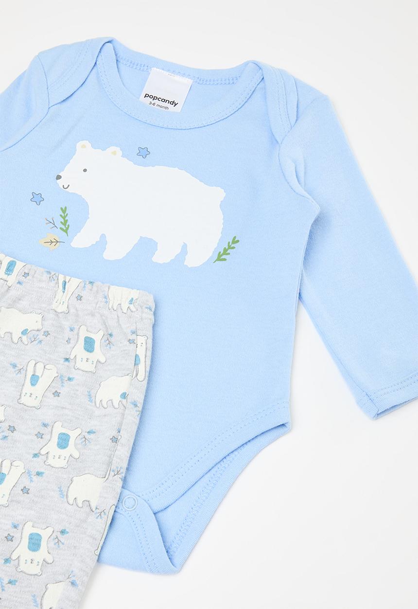 Pop Candy - 3 Piece bodyvest bib & legging set - multi