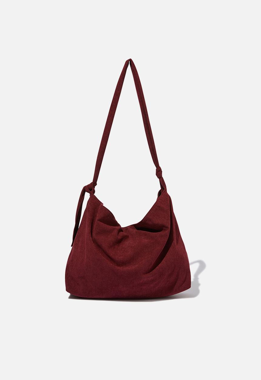 Rubi - Alex knotted slouchy tote - red cord