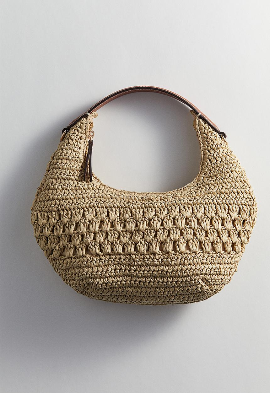 H&M - Crossbody straw bag - beige
