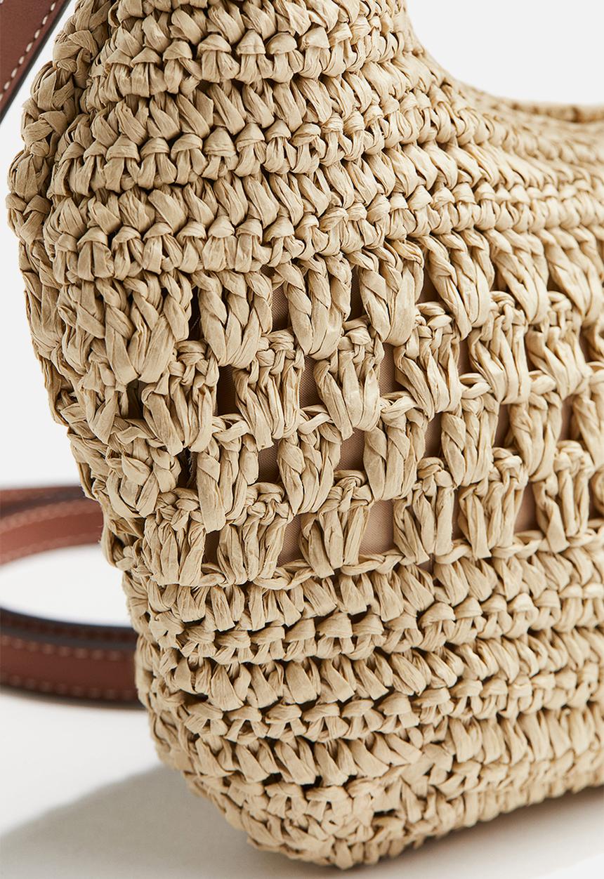H&M - Crossbody straw bag - beige