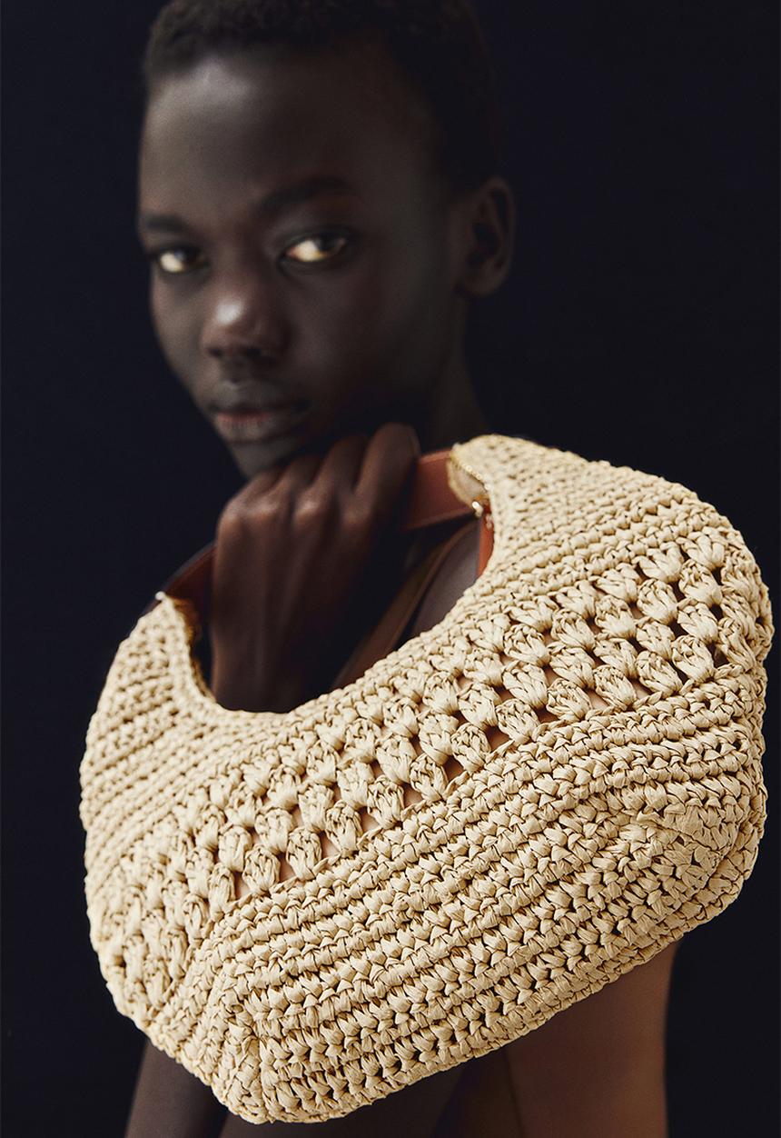 H&M - Crossbody straw bag - beige