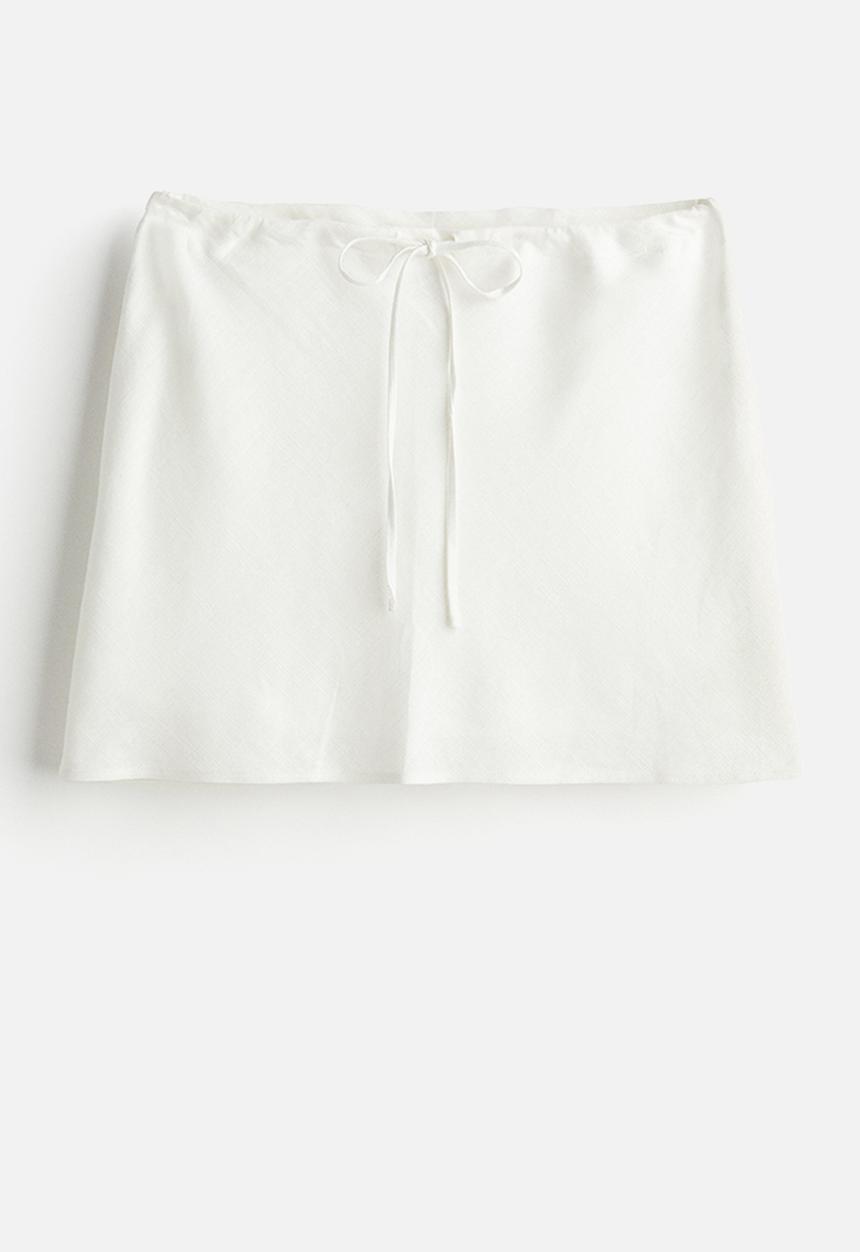 H&M - A-line mini skirt - cream