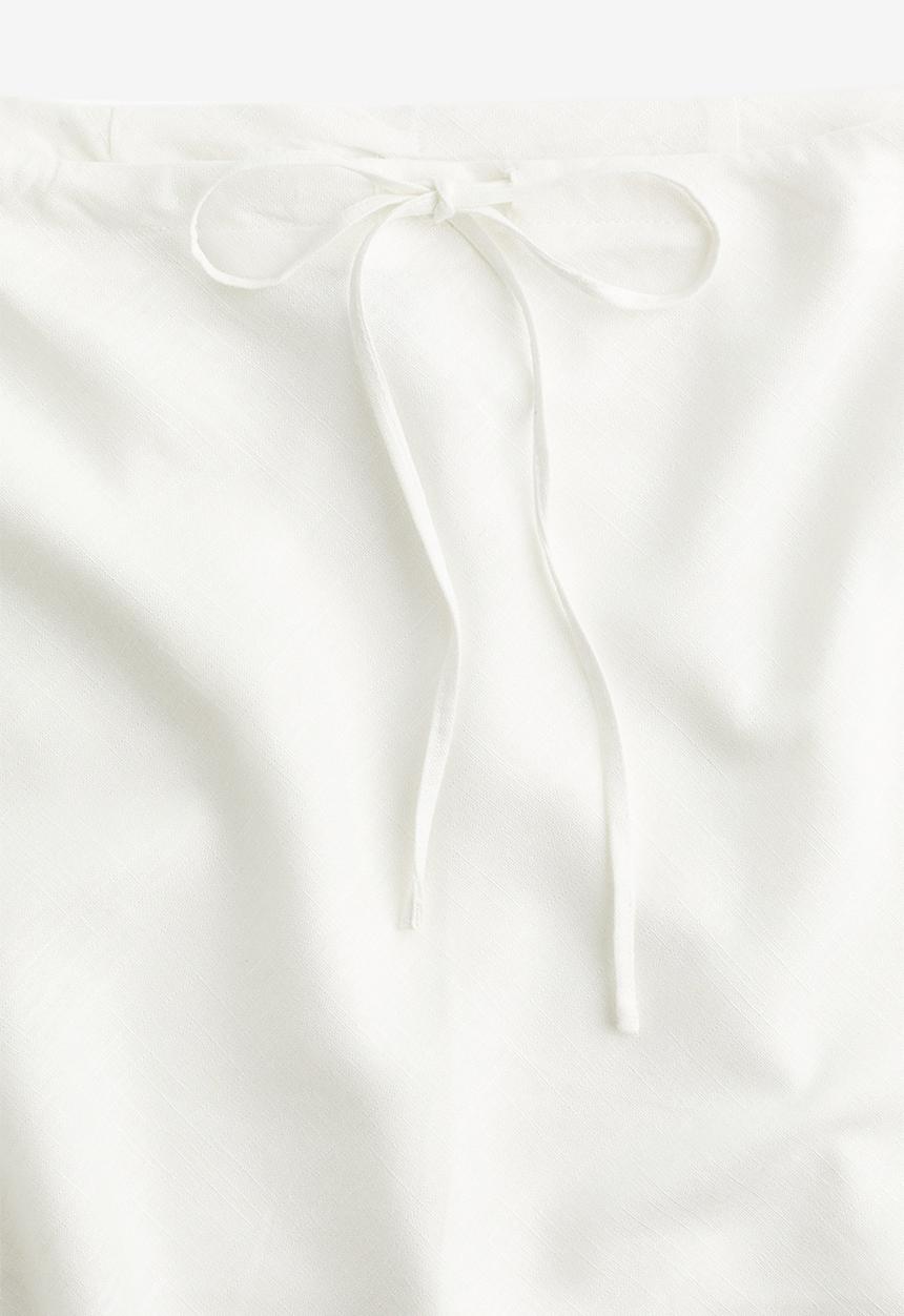 H&M - A-line mini skirt - cream