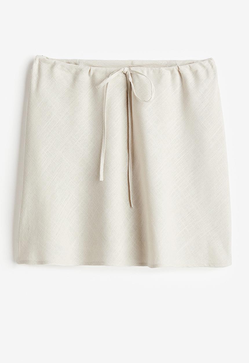 H&M - A-line mini skirt - beige