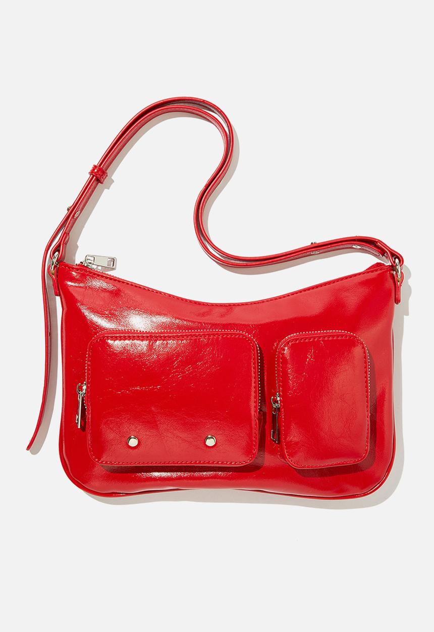 Rubi - Aries collection bag - pockets/red pu