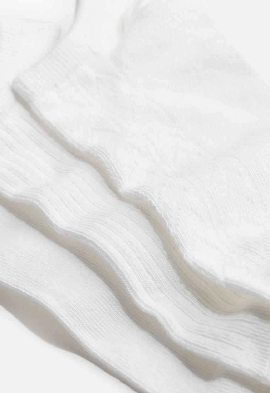 H&M - 7 Pack trainer socks - white