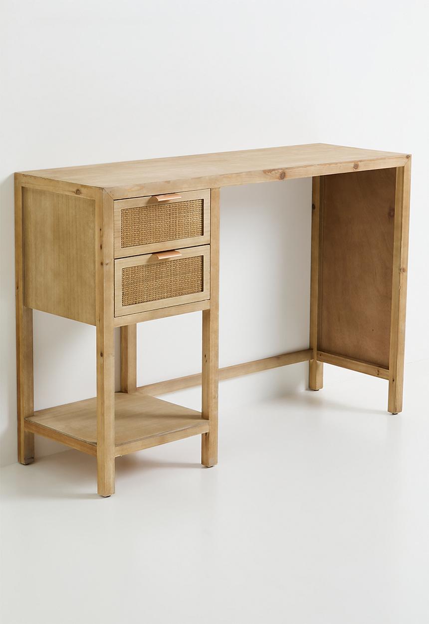 Sixth Floor - Quinn rattan desk-natural