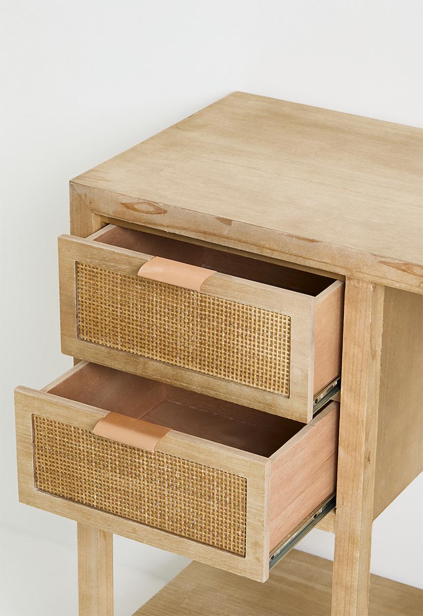 Sixth Floor - Quinn rattan desk-natural